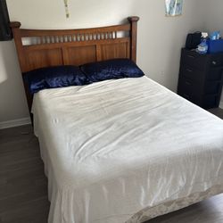 Full Size Bed Frame, Headboard, Mattress & Box Spring - Great Condition