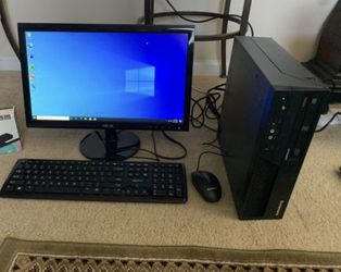 New! Lenovo Desktop Computer W/Windows 10 Pro & Lifetime Office SSD 4gb Ram WiFi (Extremely Fast)