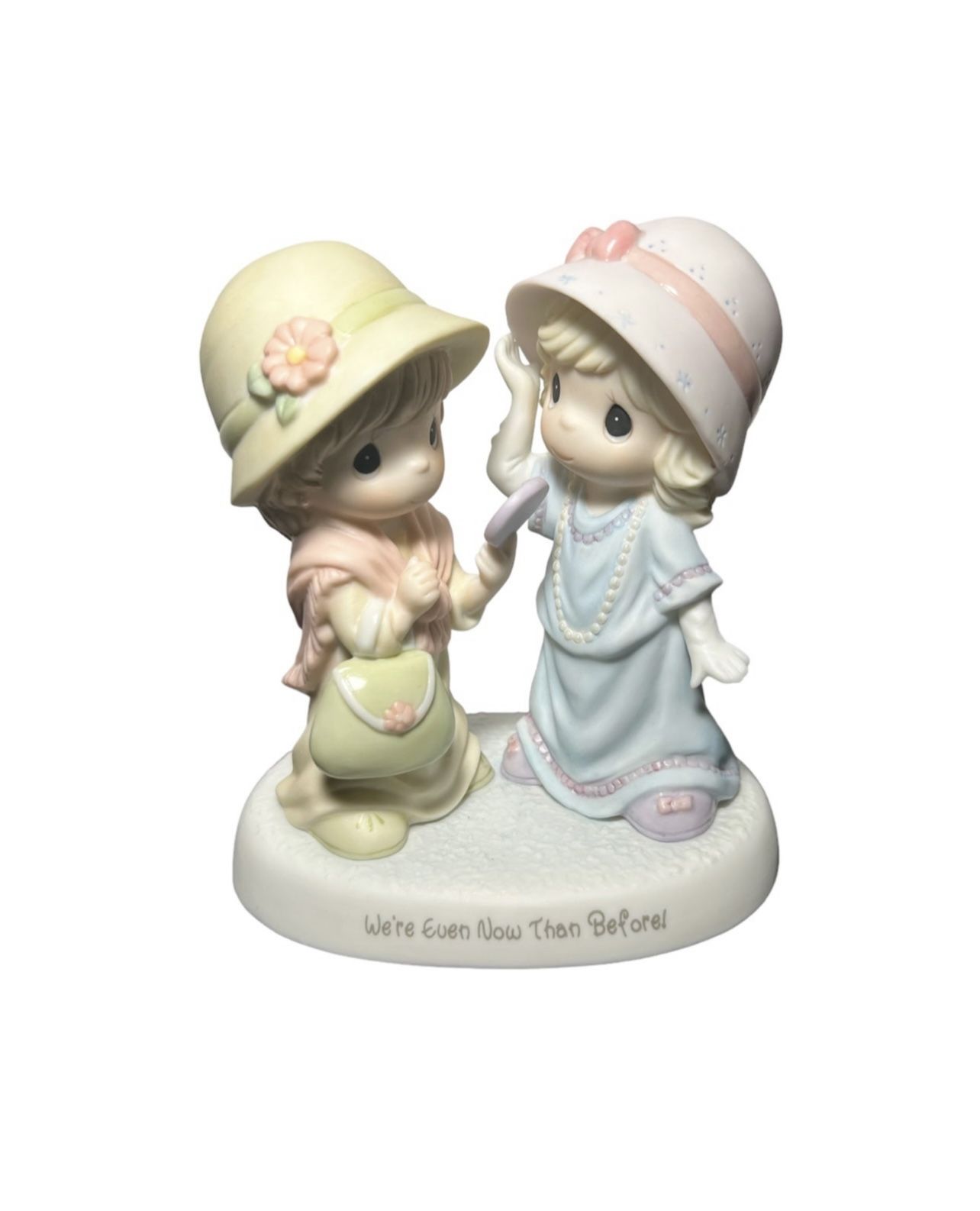 Precious Moments 103032 We’re Even Better Now Than Before Figurine. Figurine is pre-owned. Figurine is approximately 5”L x 5.75”H. NO BOX INCLUDED. No