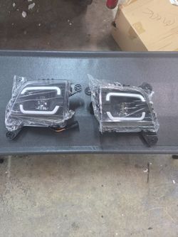 LED  Fog lights  with DRL - for 2019- 2013- Chevrolet Silverado