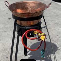 Cazo De Cobre Nuevo Con Vase I Quemador Nuevo En Especial