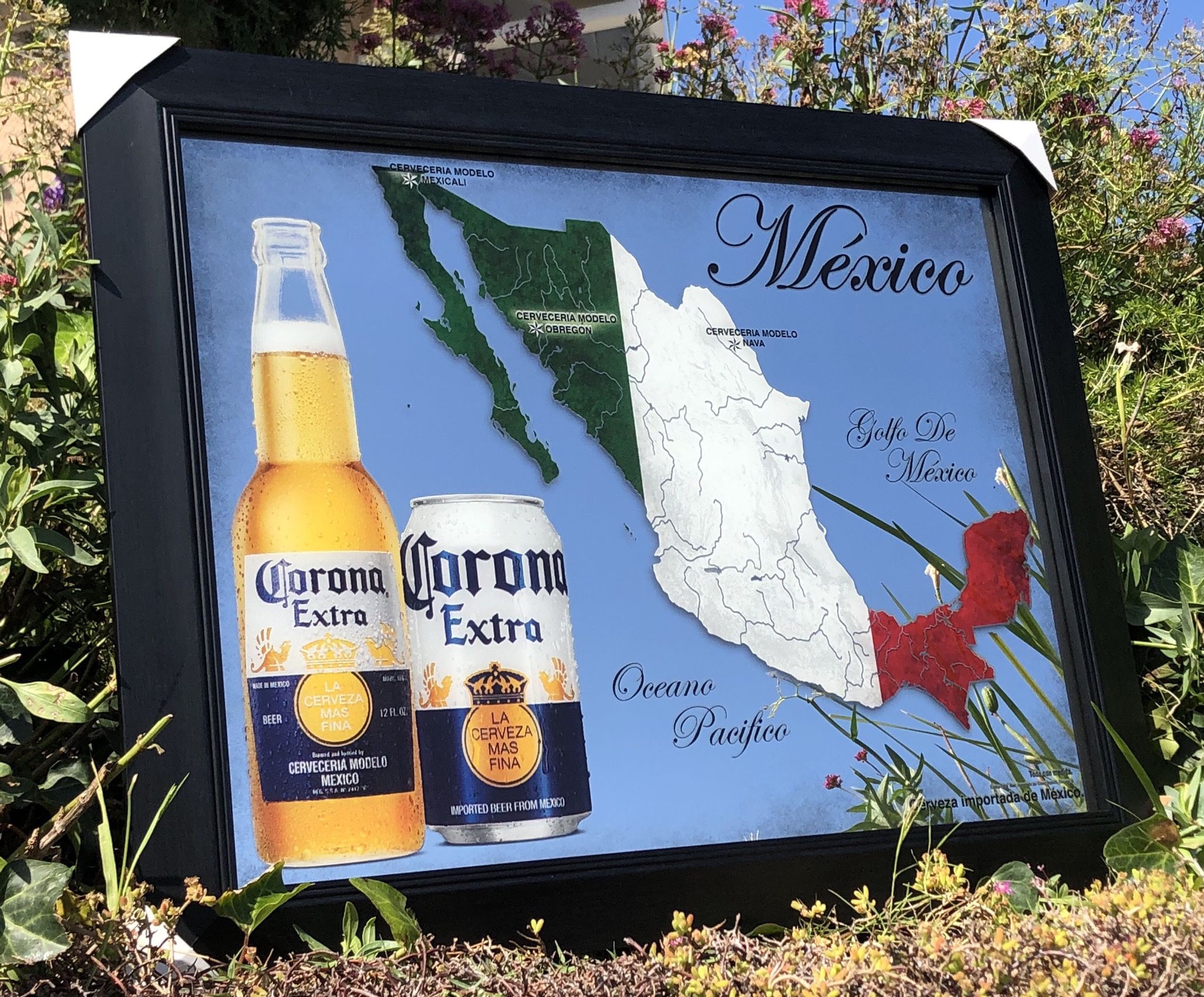 Corona Extra Mexico Map Beer Bar Mirror “New” Man Cave