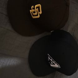 New Era Hats Size 7 1/2 Sand Diego Padres And Arizona Diamnonbacks