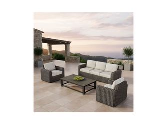 NEW! VERDANA CLASSICS Salina 4 Piece Outdoor Patio Seating Set
