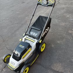 Ryobi 40 Volt HP Brushless Self-propelled Lawn Mower Including Battery And Charger. New