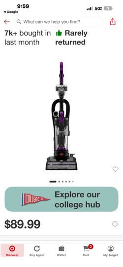 Bissell CleanView Compact Turbo Upright Vacuum, 3437F