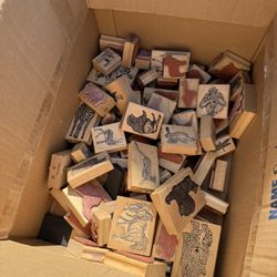 Wooden Rubber Stamp Collection 