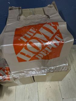 Home Depot 
2000  T-Shirt Bags
Shirt Bags 12"x 6.5"x 21"
1/6 12"× 6.5"x 21", Plastic
Plastic Grocery Shopping Grocery Shopping Bags
Bags