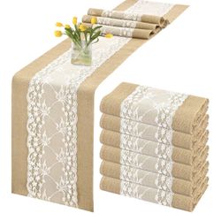 Burlap & Lace Table Runners