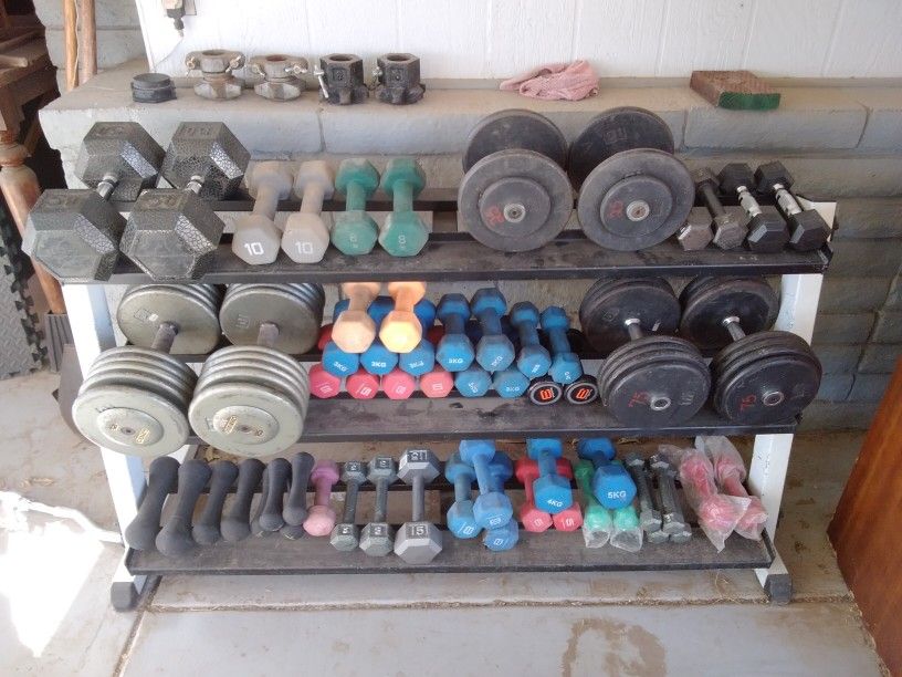 Various Small Dumbbells 3 Lb 5 Lb 8 Lb For Sale Also Some Single Dumbbells Available