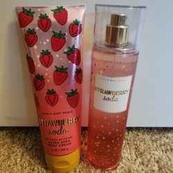 Bath and body work strawberry soda lotion and mist perfect for mother's day