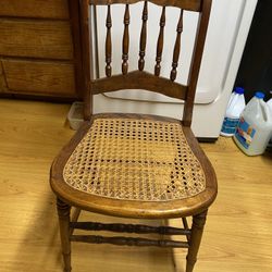 Vintage cane bottom chair excellent condition