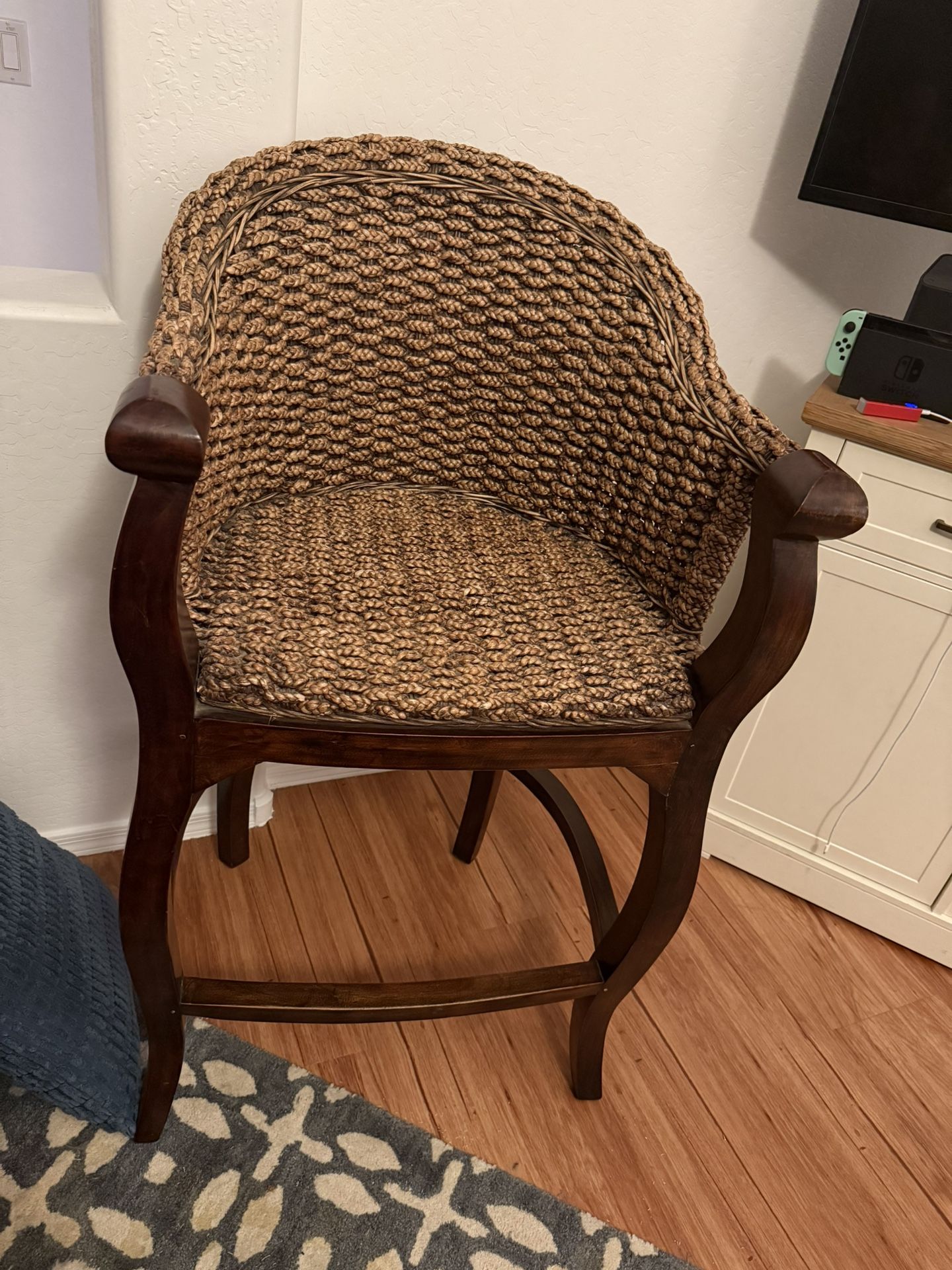 Whicker Brown Bar Stools