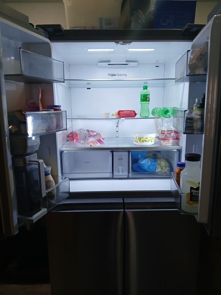 Large Stainless Steel Refrigerator 
