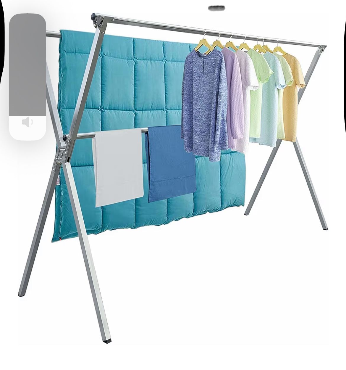 Clothes Drying Racks Outdoor, 82 Inches Updated Version,Stainless Steel Laundry Drying Rack