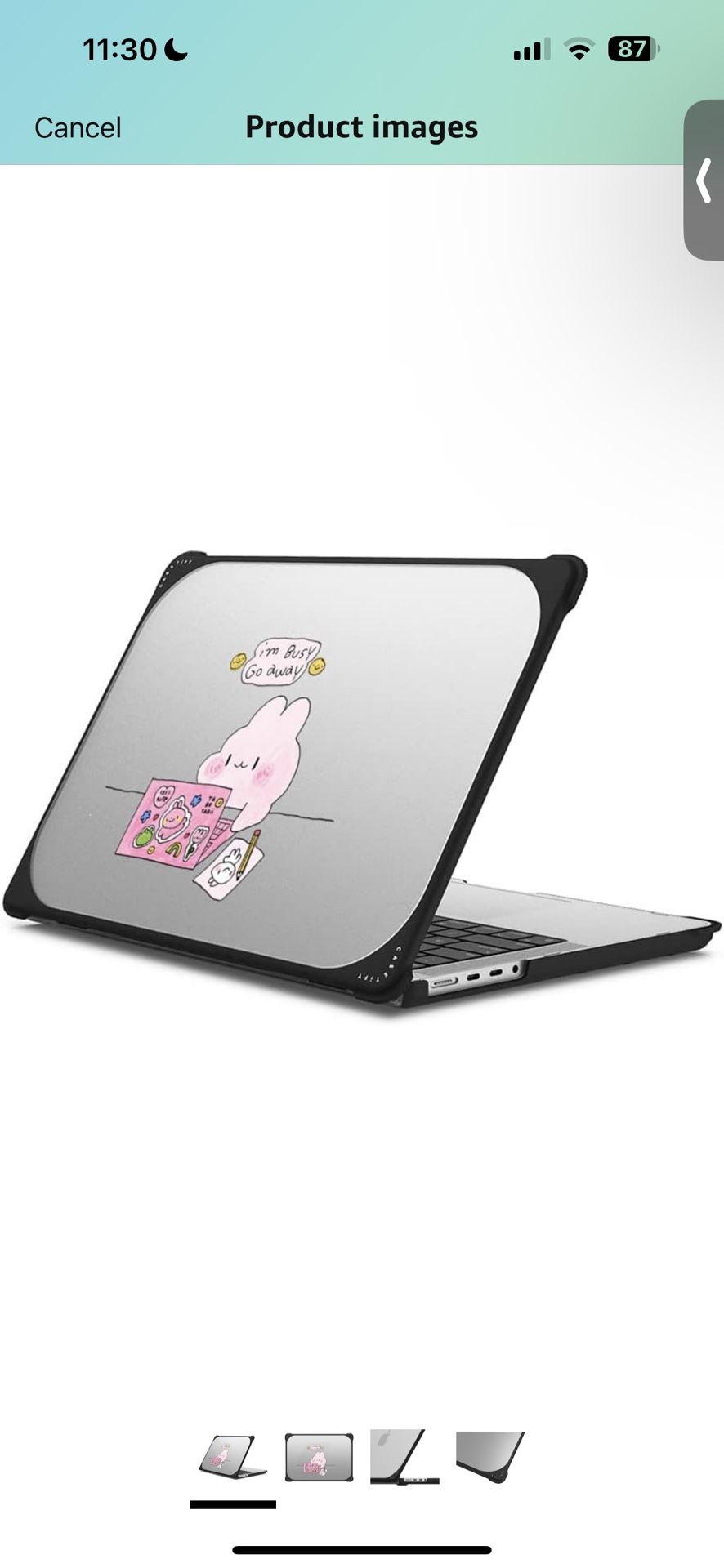CASETiFY MacBook Pro 16-inch (M3/M4) I'm Busy MacBook Case Bounce, Enhanced Protective Corner Design, Ventilation Cutouts, Anti-Slip Grip, by Tabetaai