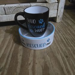 Cup And Dog Bowl 