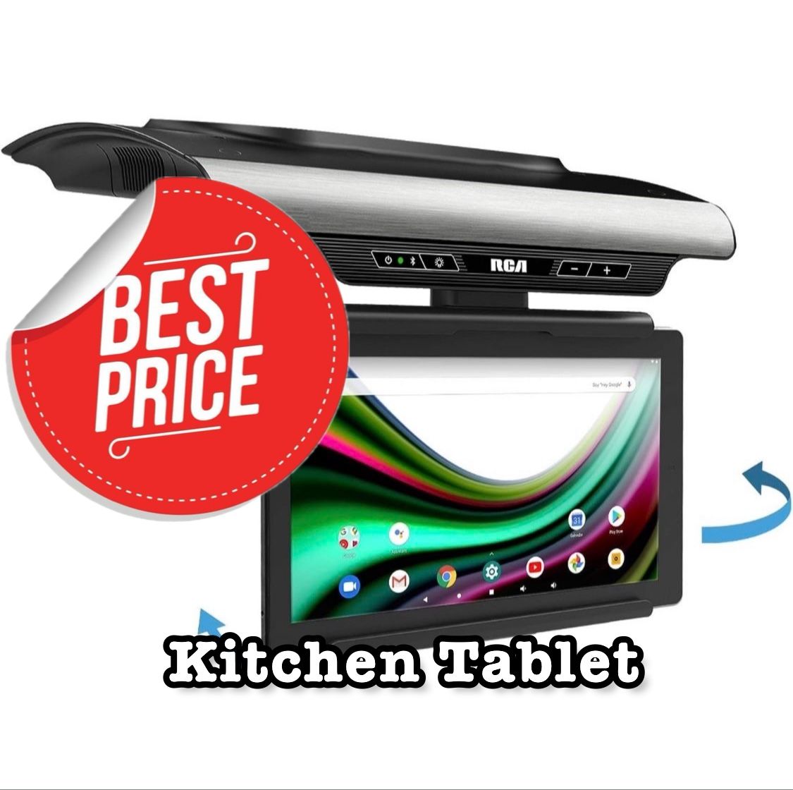 RCA Under Cabinet Tablet with 11.6" Space Saver Android Tablet 2GB RAM 32GB