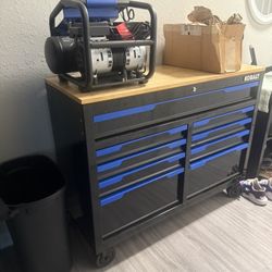 Kobalt Tool Box And Air Compressor For Sale 
