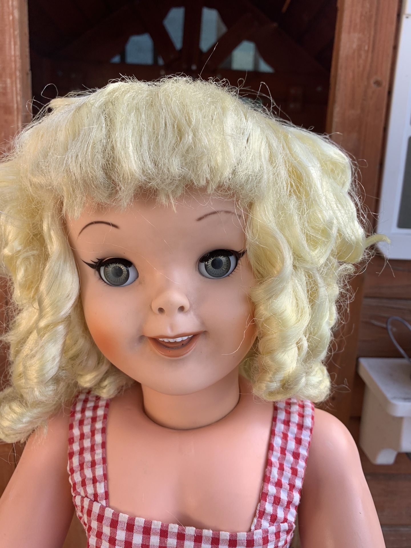 Vintage 1960 Uneeda Walt Disney Props Pollyanna Girl Doll 31" Tall