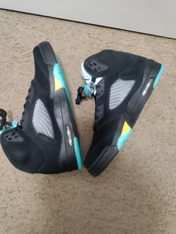 Jordan 5 Retro Aqua Size 10.5 With Box And Stock X Legit Verified Reciept
