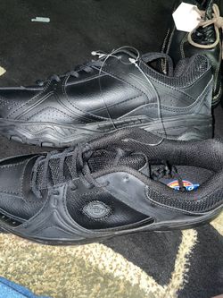 Dickies Slip Resistant Black Work  Men’s Shoes Size 9.5