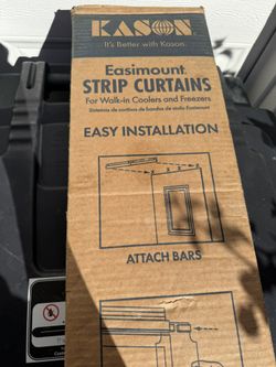 For Walk-in Coolers and Freezers Sistemas de cortinas de bandas de vinilo Easimount EASY INSTALL