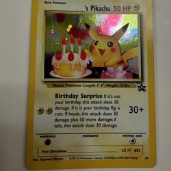 Birthday Pikachu Pokemon 