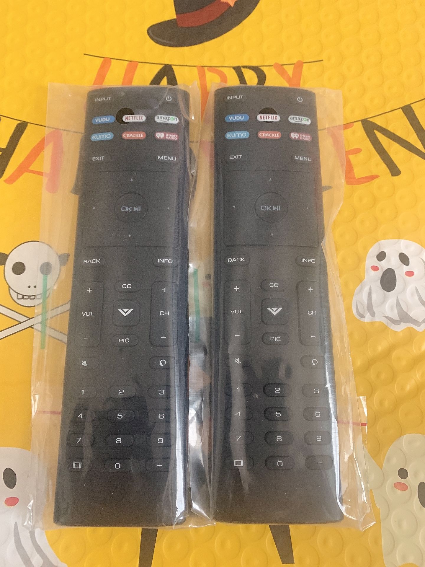 「2 Pack」New XRT136 for Vizio Smart TV Remote Control w Vudu Amazon iheart Netflix 6 Keys