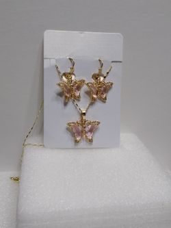 14k Oro Laminado Set de 3 Piezas