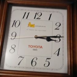 1985 Toyota 12x12 Dealership Wall Clock