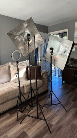 Photography Studio Lighting Kit with Stands