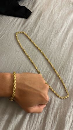 rope chain and bracelet