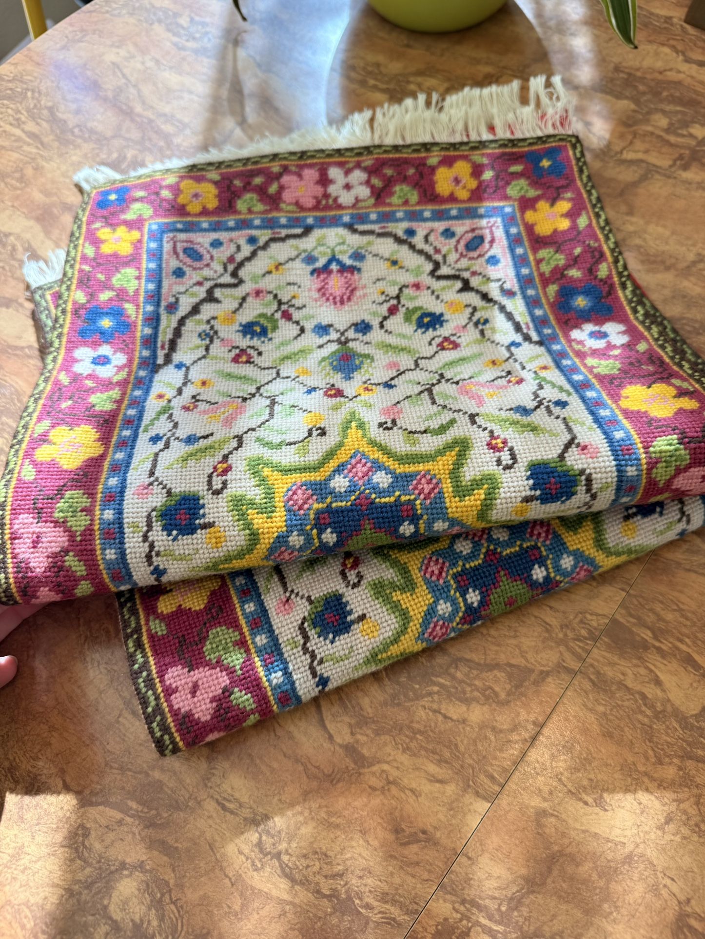 Vintage Embroidered Boho Sunburst Sun Placemat Set Of 2