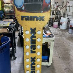 Express Wash Rain X sign