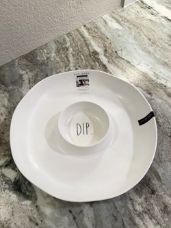Dip and bread tray