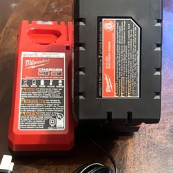 Milwaukee M12 & M18 Charger & 6.0 High Demand Battery 