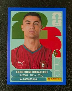 2026 FIFA World Cup stickers blue parallel - CRISTIANO RONALDO