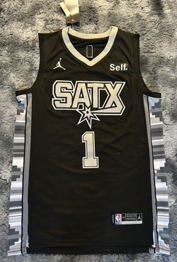 San Antonio Spurs Victor Wembanyama Black Jersey Size XL