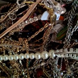 Grandma's Jewelry  All Tangled Up.