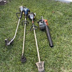 Used landscaping tools