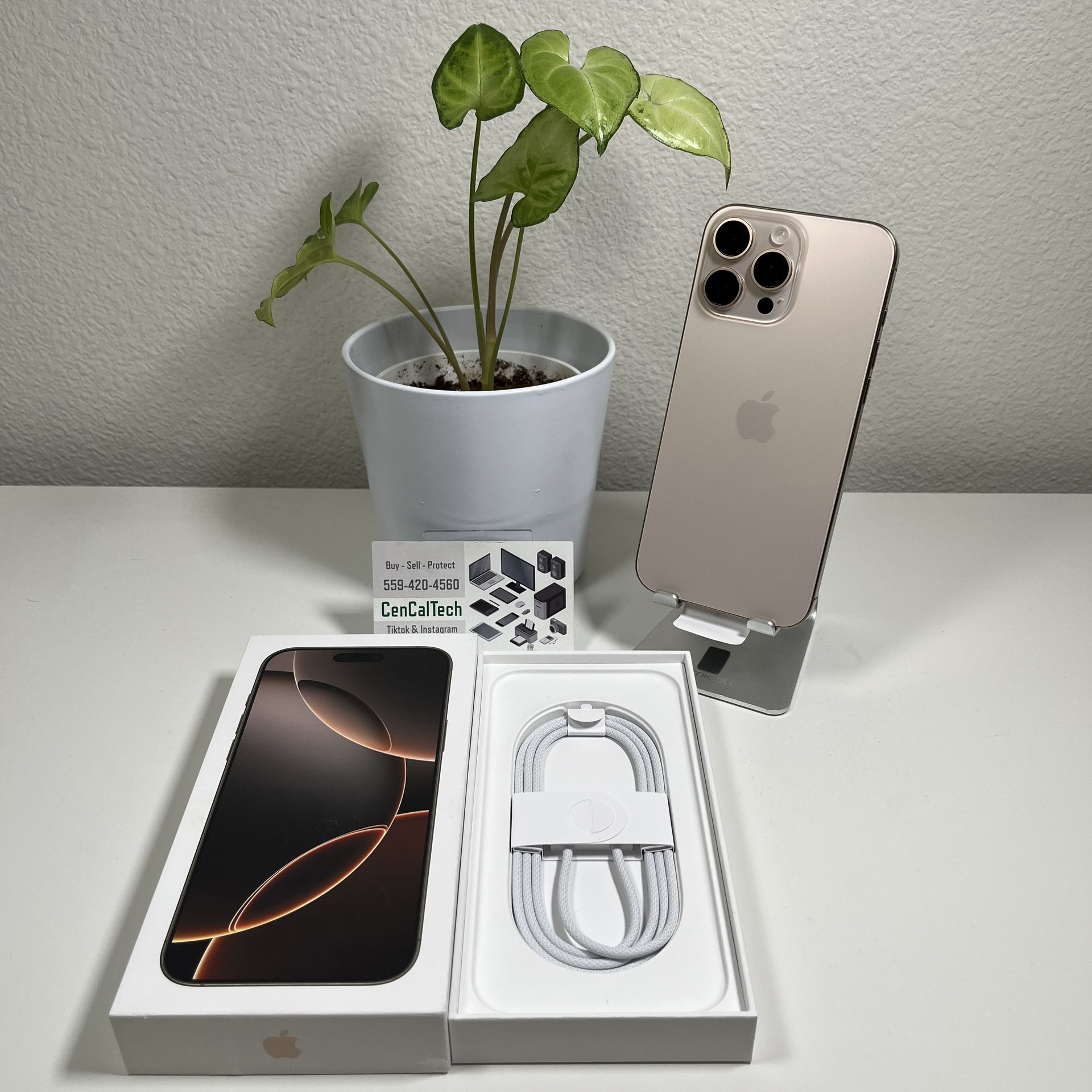 New iPhone 16 Pro Max 256gb Unlocked 100% 🔋 Health Open-Box