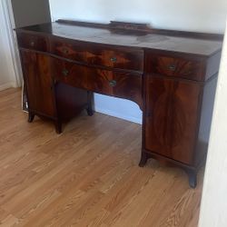 Wooden Chest With Drawers And Cabinet 