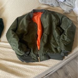 Olive Bomber Jacket 