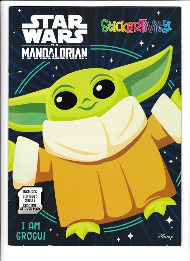 STAR WARS THE MANDALORIAN STICKERTIVITY BOOK: I AM GROGU (2022) BONUS PHOTO FRAME | NEW UNUSED