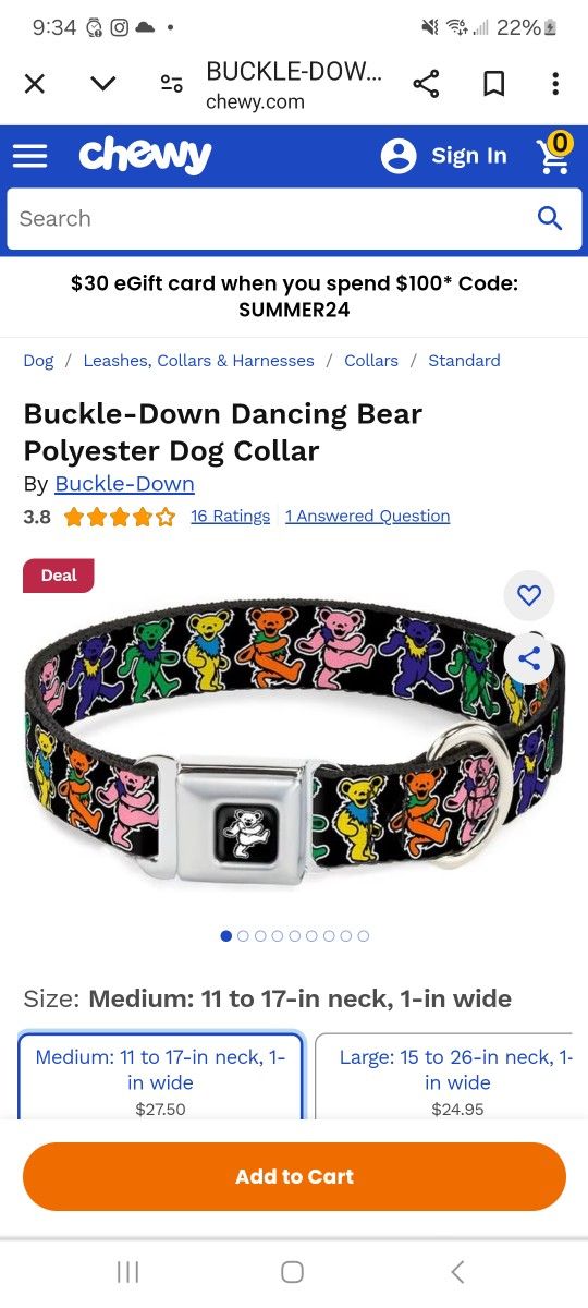 Dog Collar Grateful Dead