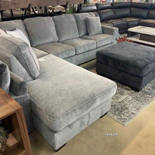 ✨️Same Day/ Next Day Delivery✨️Altari Alloy LAF  Sectional with Chaise/ Ashley Light Grey Couch