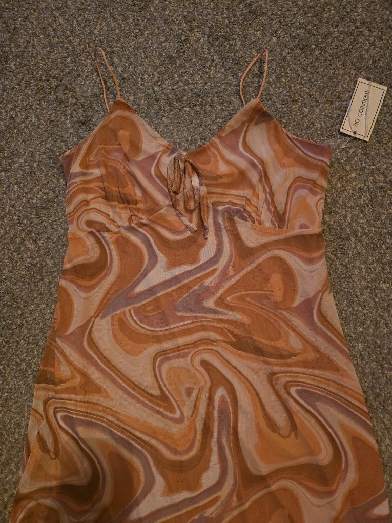 No Comment Y2K Slip Dress