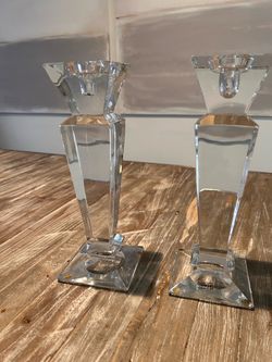 Towle Crystal Candle Holders