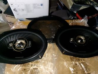 I Have One Pair Only Brand New Kenwood KFC-6998RS 6"x 9" 5-Ways 4 Ohms 150 Watts RMS Power 720 Watts Peak Power Each Speaker